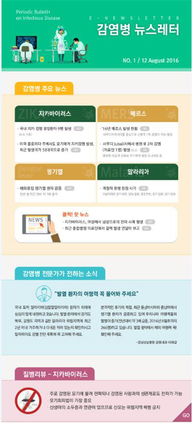 감염병뉴스레터 이미지(질병관리본부 제공)